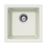 Hamat - SiOStone 16'' Granite Dual Mount Bar/Prep Sink, White - White