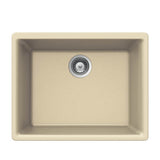 Hamat - SiOStone 24'' Granite Undermount Single Bowl Kitchen Sink, Sand - Sand