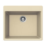 Hamat - SiOStone 24'' Granite Topmount Single Bowl Kitchen Sink, Sand - Sand