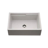Hamat - SiOStone 30'' Granite Apron-Front Workstation Kitchen Sink, Slate - Slate