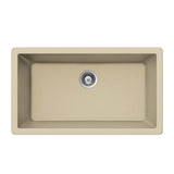 Hamat - SiOStone 33'' Granite Undermount Large Single Bowl Kitchen Sink, Sand - Sand