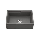 Hamat - SiOStone 30'' Granite Apron-Front Workstation Kitchen Sink, Sand - Sand