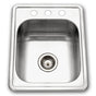 Hamat - Revive 17'' ADA Topmount Stainless Steel 3-hole Sink, 6'' Depth - Stainless Steel