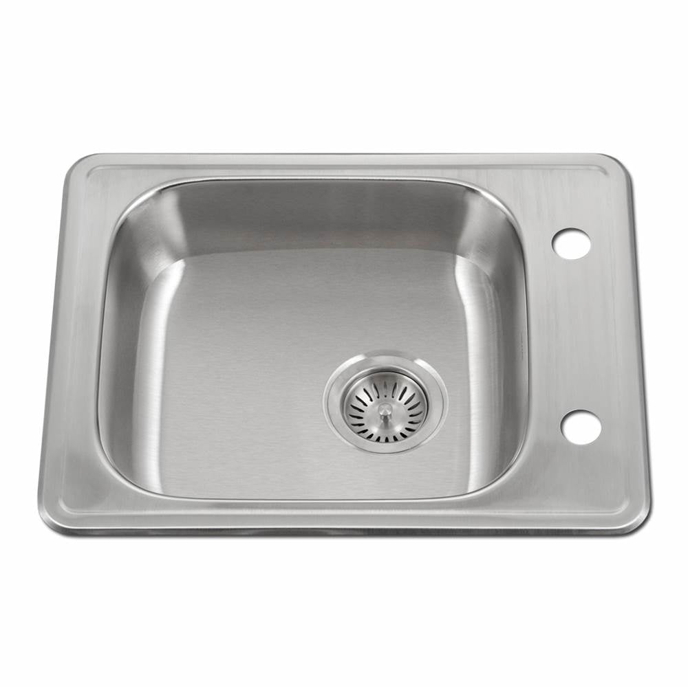 Hamat - Revive 22'' ADA Topmount Stainless Steel 1-hole Sink,  6'' Depth, Bulk Pack - Stainless Steel