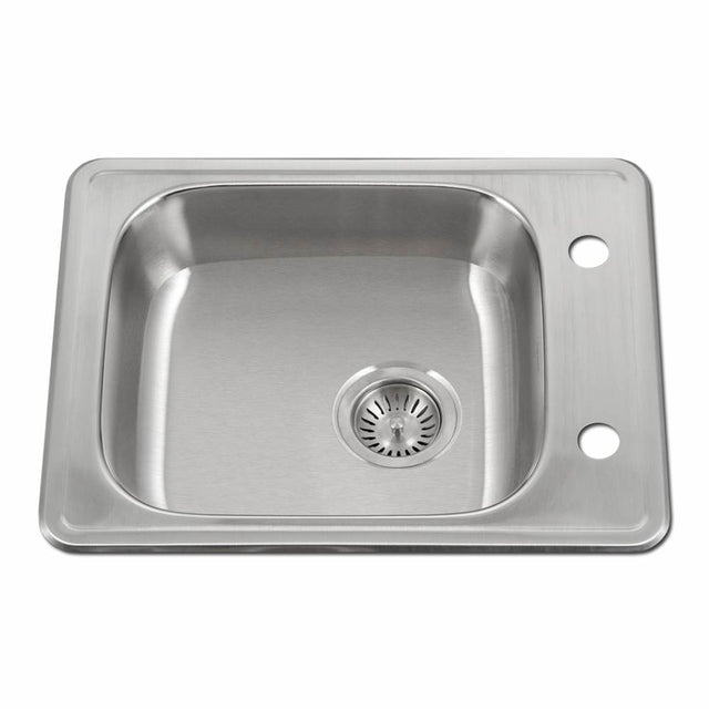 Hamat - Revive 22'' ADA Topmount Stainless Steel 1-hole Sink,  6'' Depth, Bulk Pack - Stainless Steel