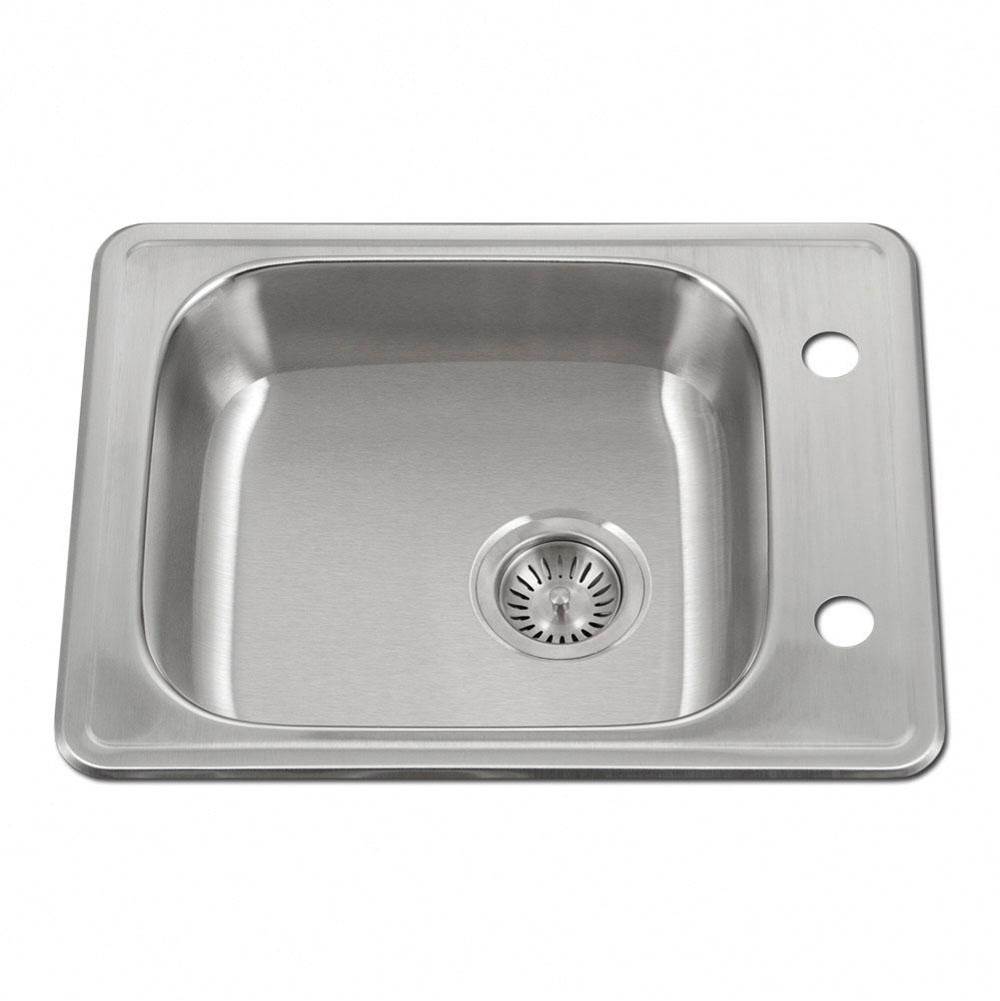 Hamat - Revive 22'' ADA Topmount Stainless Steel 2-hole Sink, 5'' Depth, Bulk Pack - Stainless Steel