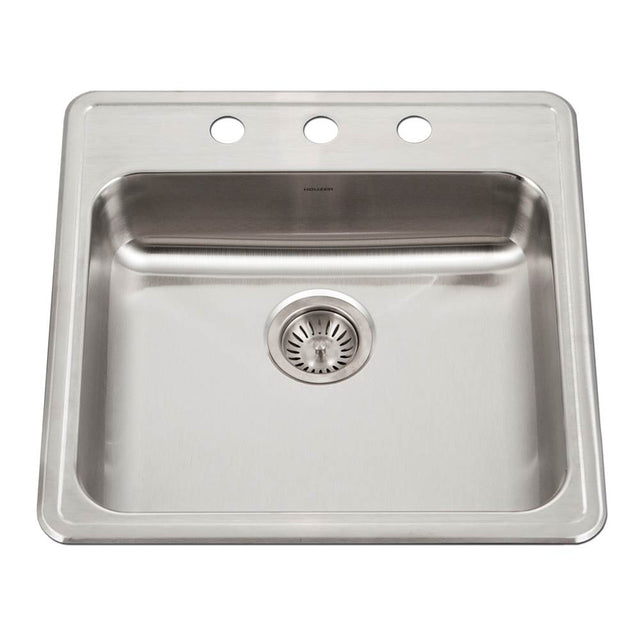 Hamat - Revive 22'' ADA Topmount Stainless Steel 4-hole Sink, 5'' Depth, Bulk Pack - Stainless Steel
