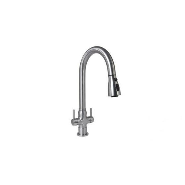 Hamat - Tendina Three Function Pull Down Two Handle Faucet in Polished Chrome - Polished Chrome