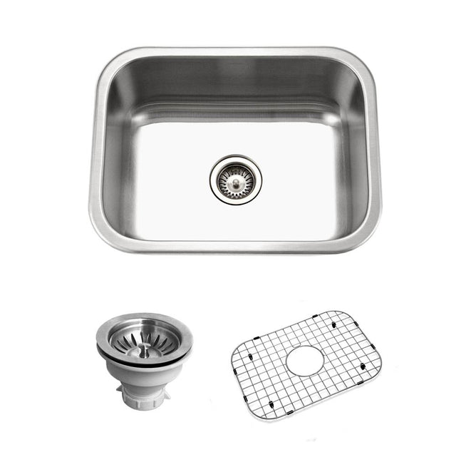 Hamat - Villa 24'' Topmount Single Bowl Kitchen Sink - Stainless Steel