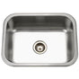 Hamat - Vitality 24'' Undermount Stainless Steel Single Bowl Kitchen Sink, Bulk Pack - Stainless Steel