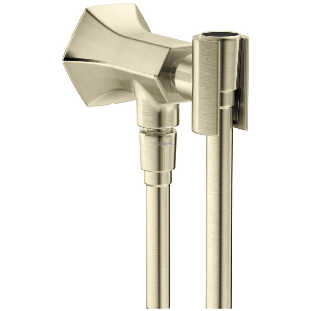 Hansgrohe - Locarno Handshower Holder with Outlet in Brushed Nickel - Brushed Nickel