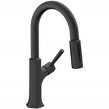 Hansgrohe - Locarno Prep Kitchen Faucet, 2-Spray Pull-Down, 1.75 GPM in Matte Black - Matte Black