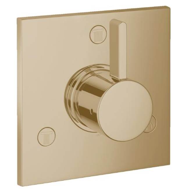 Hansgrohe - Ecostat Diverter Trim Square Trio/Quattro in Brushed Bronze - Brushed Bronze