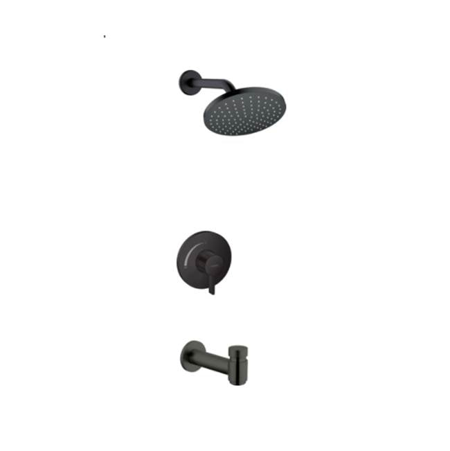 Hansgrohe - Vernis Blend  Pressure Balance Tub/Shower Set, 2.5 GPM in Matte Black - Matte Black