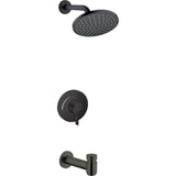 Hansgrohe - Vernis Blend  Pressure Balance Tub/Shower Set, 1.75 GPM in Matte Black - Matte Black