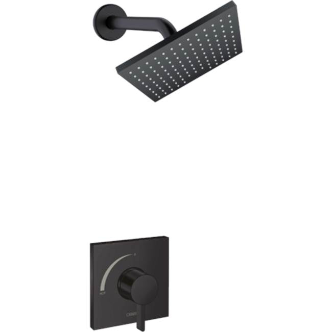 Hansgrohe - Vernis Shape  Pressure Balance Shower Set, 1.75 GPM in Matte Black - Matte Black