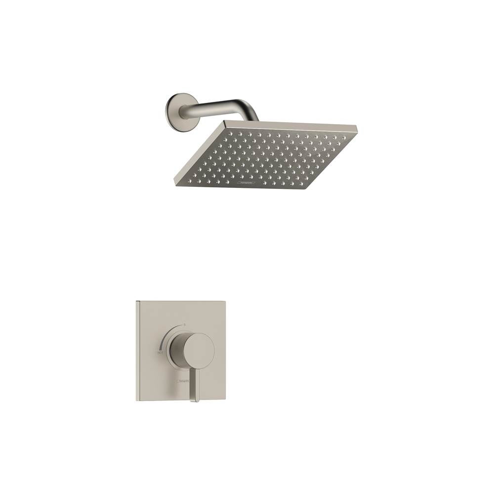 Hansgrohe - Vernis Shape Pressure Balance Shower Set, 1.75 GPM in Brushed Nickel - Brushed Nickel