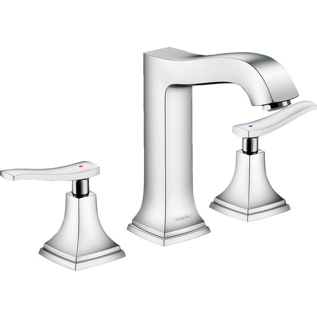 Hansgrohe - Metropol Classic Widespread Faucet 160 with Lever Handles and Pop-Up Drain, 1.2 GPM in Chrome - Chrome