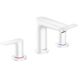 Hansgrohe - Talis E Widespread Faucet 150 with Pop-Up Drain, 1.2 GPM in Matte White - Matte White