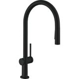 Hansgrohe - Talis N HighArc Kitchen Faucet, O-Style 2-Spray Pull-Down, 1.75 GPM in Matte Black - Matte Black