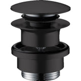 Hansgrohe - Push-Open Sink Drain in Matte Black - Matte Black