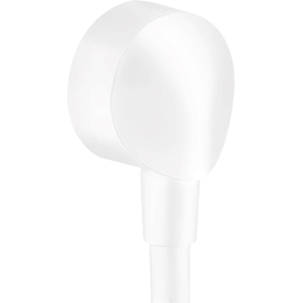 Hansgrohe - FixFit Wall Outlet with Check Valves in Matte White - Matte White