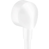 Hansgrohe - FixFit Wall Outlet with Check Valves in Matte White - Matte White