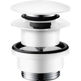 Hansgrohe - Push-Open Sink Drain in Matte White - Matte White