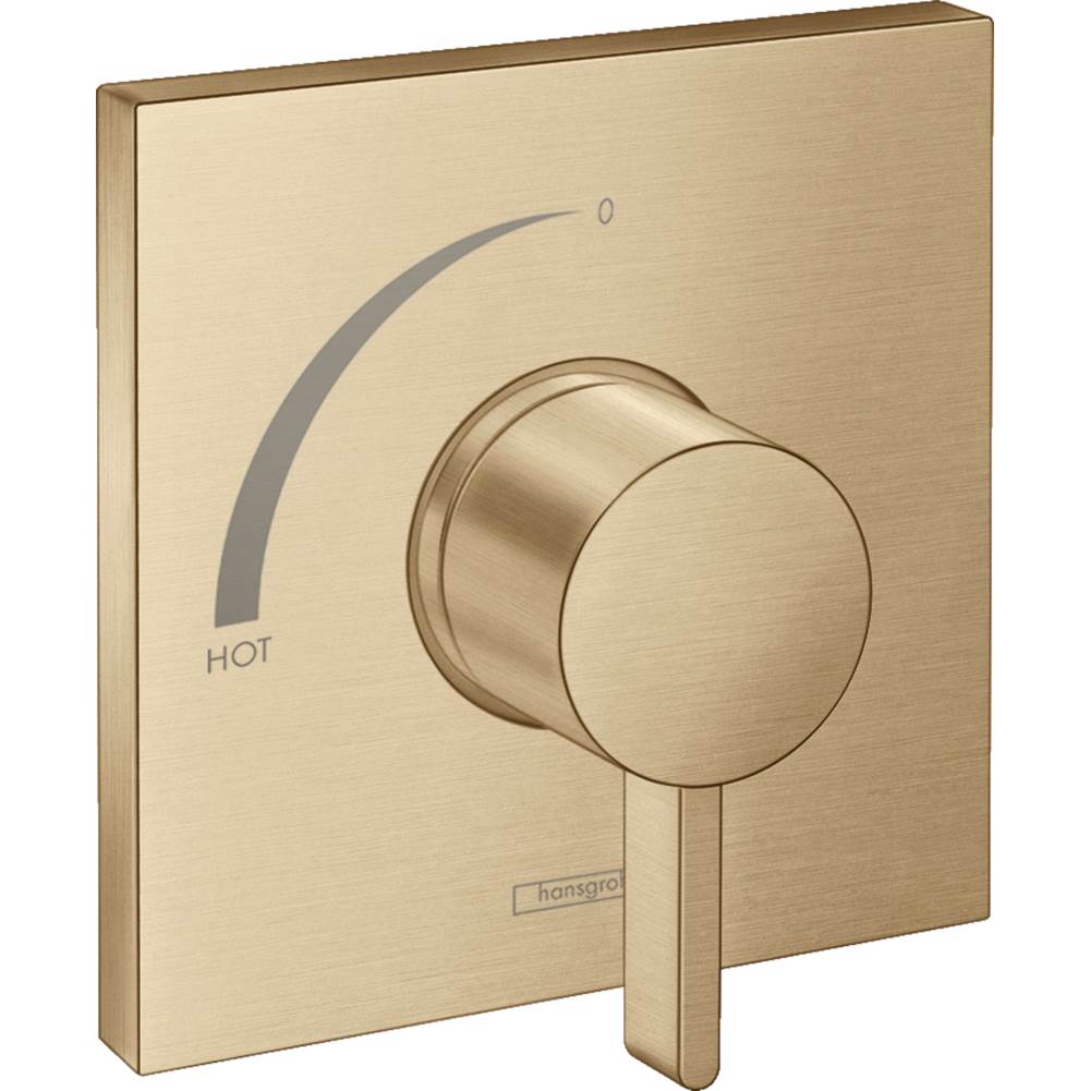 Hansgrohe - Ecostat Square Pressure Balance Trim in Brushed Bronze - Brushed Bronze