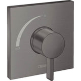 Hansgrohe - Ecostat Square Pressure Balance Trim in Brushed Black Chrome - Brushed Black Chrome