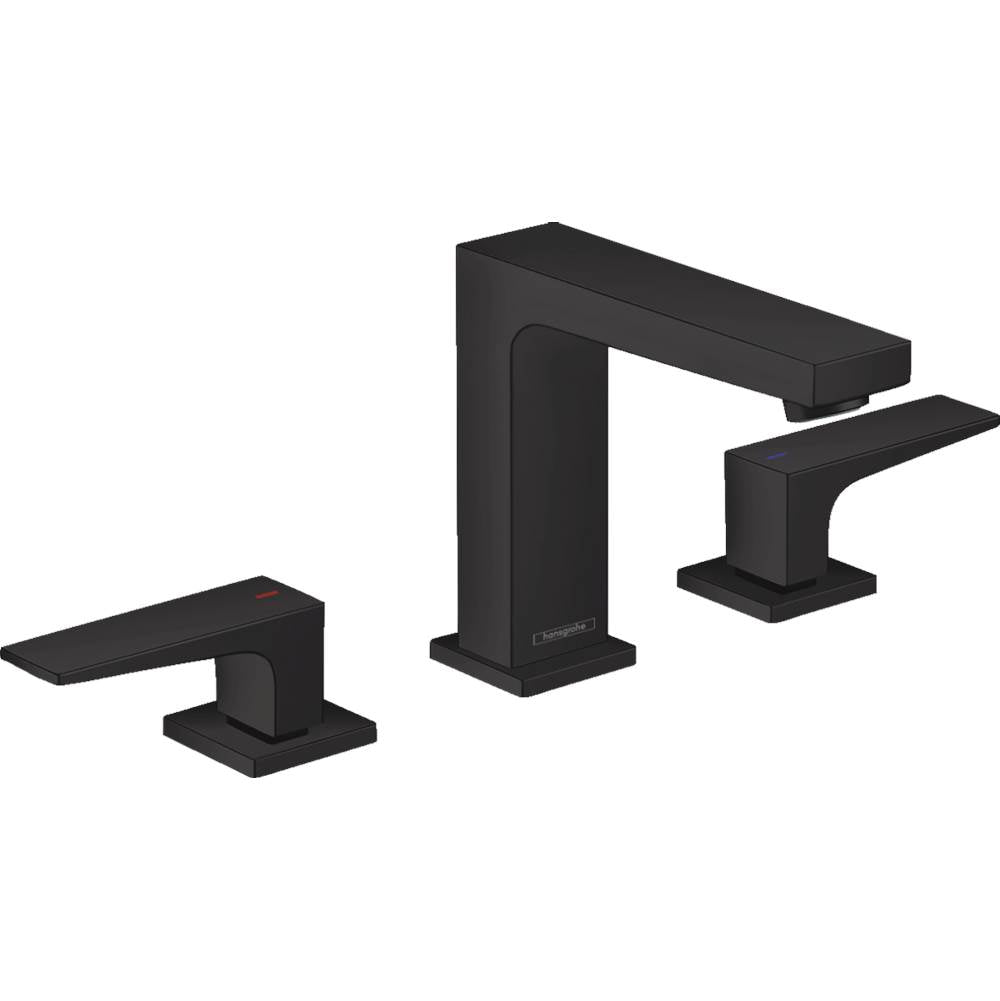 Hansgrohe - Metropol Widespread Faucet 110 with Lever Handles and Pop-Up Drain, 1.2 GPM in Matte Black - Matte Black