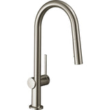 Hansgrohe - Talis N HighArc Kitchen Faucet, A-Style 2-Spray Pull-Down, 1.75 GPM in Steel Optic - Steel Optic