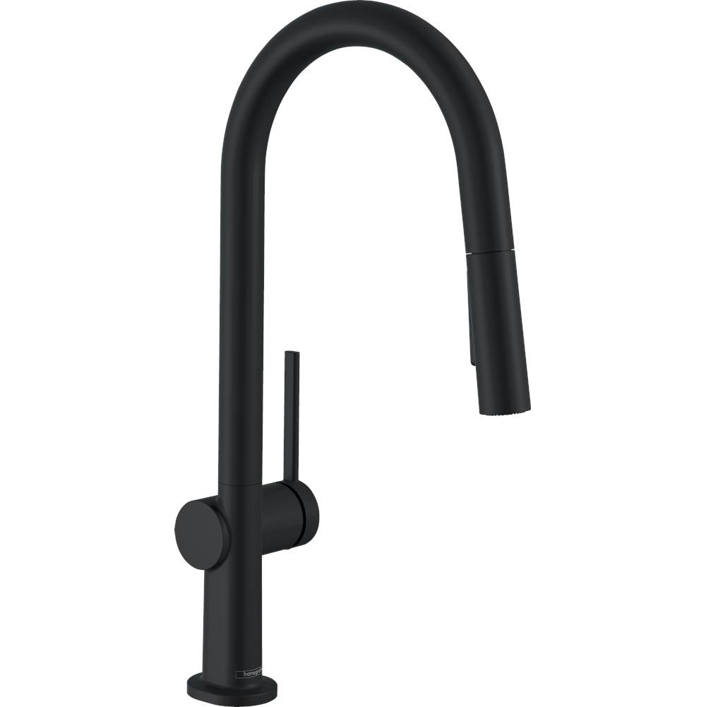 Hansgrohe - Talis N HighArc Kitchen Faucet, A-Style 2-Spray Pull-Down, 1.75 GPM in Matte Black - Matte Black