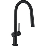 Hansgrohe - Talis N HighArc Kitchen Faucet, A-Style 2-Spray Pull-Down, 1.75 GPM in Matte Black - Matte Black