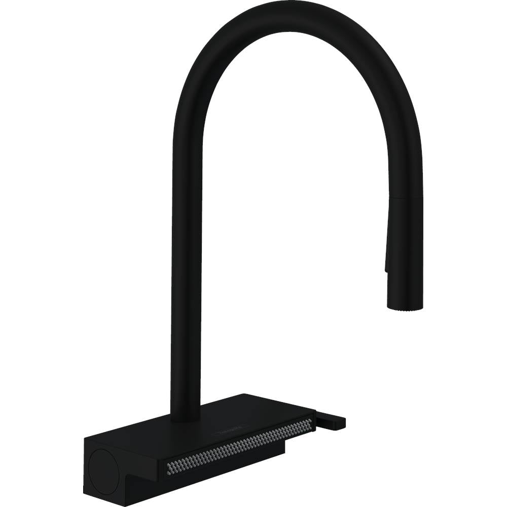 Hansgrohe - Aquno Select HighArc Kitchen Faucet, 3-Spray Pull-Down, 1.75 GPM in Matte Black - Matte Black