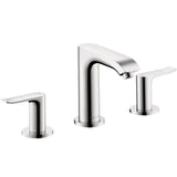 Hansgrohe - Metris Widespread Faucet 100 with Pop-Up Drain, 0.5 GPM in Chrome - Chrome
