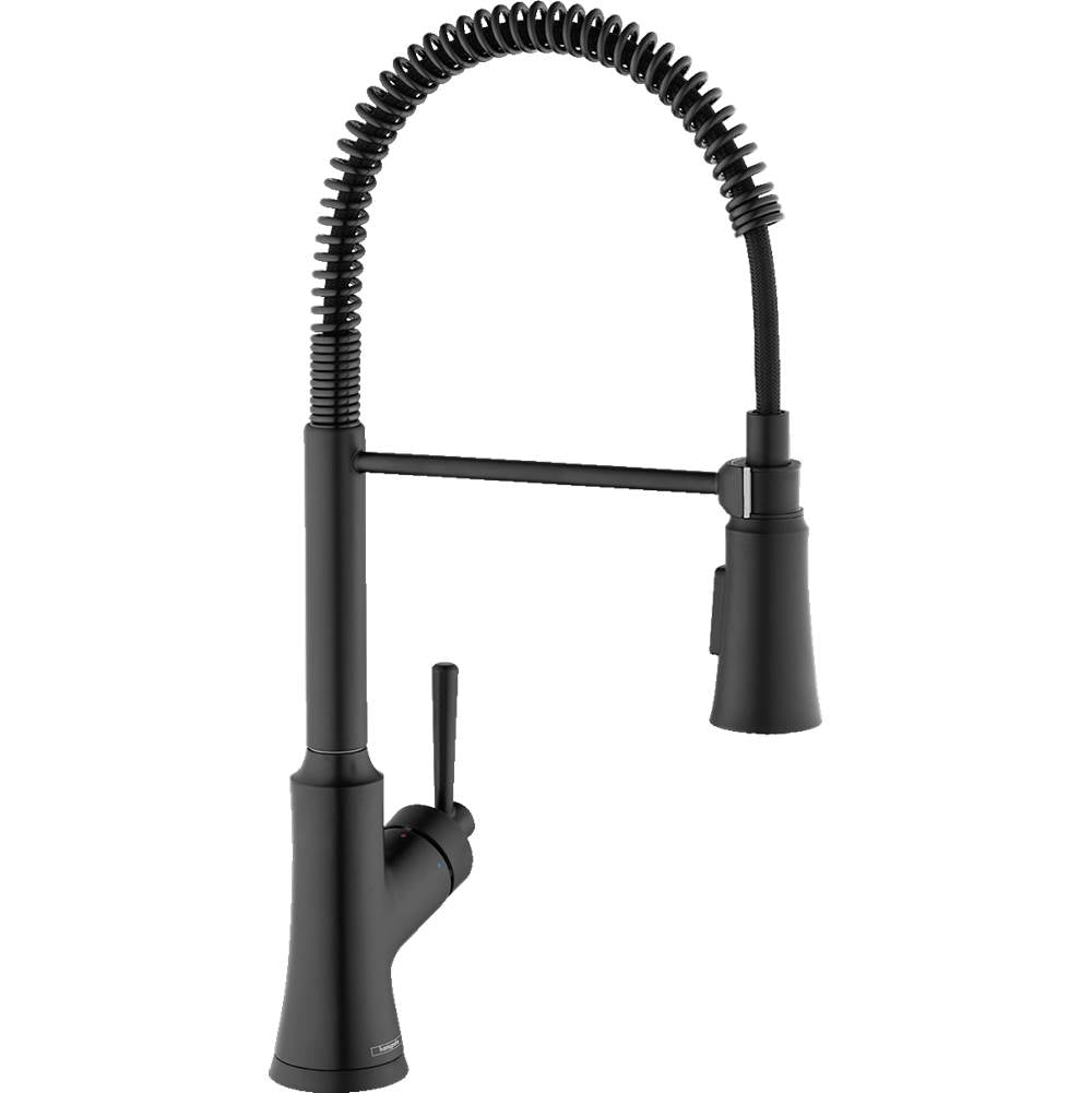 Hansgrohe - Joleena Semi-Pro Kitchen Faucet, 2-Spray, 1.75 GPM in Matte Black - Matte Black