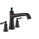 Hansgrohe - Joleena 3-Hole Roman Tub Set Trim in Matte Black - Matte Black