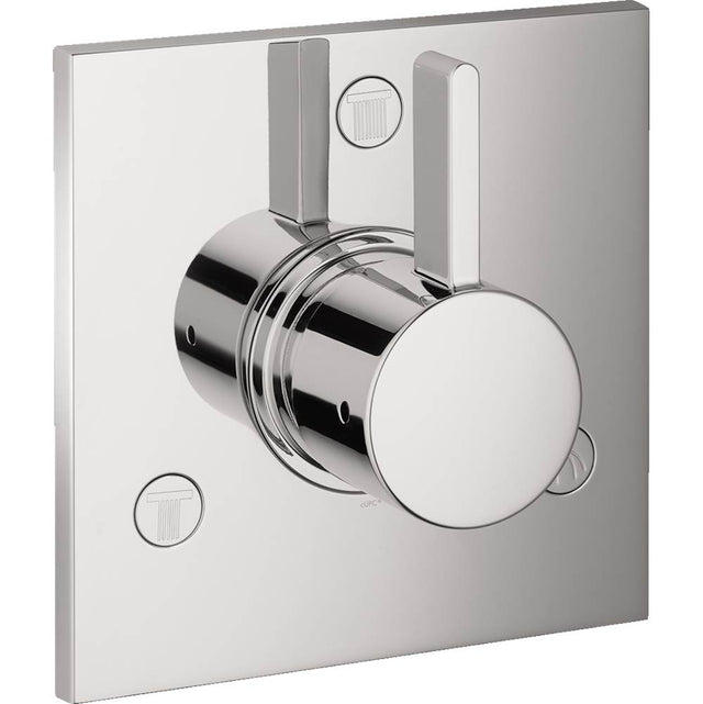 Hansgrohe - Ecostat Diverter Trim Square Trio/Quattro in Brushed Nickel - Brushed Nickel