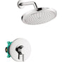 Hansgrohe - Croma Pressure Balance Shower Set with Rough, 2.0 GPM  in Chrome - Chrome