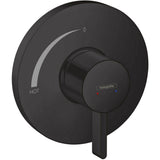 Hansgrohe - Ecostat S Pressure Balance Trim in Matte Black - Matte Black