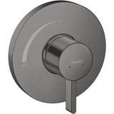 Hansgrohe - Ecostat S Pressure Balance Trim in Brushed Black Chrome - Brushed Black Chrome