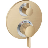 Hansgrohe - Ecostat S Thermostatic Trim with Volume Control and Diverter in Brushed Bronze - Brushed Bronze