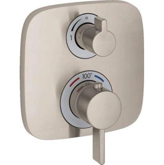 Hansgrohe - Ecostat E Thermostatic Trim with Volume Control in Brushed Nickel - Brushed Nickel