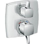 Hansgrohe - Ecostat Classic Thermostatic Trim with Volume Control and Diverter, Square in Chrome - Chrome