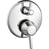 Hansgrohe - Ecostat Classic Thermostatic Trim with Volume Control, Round in Chrome - Chrome