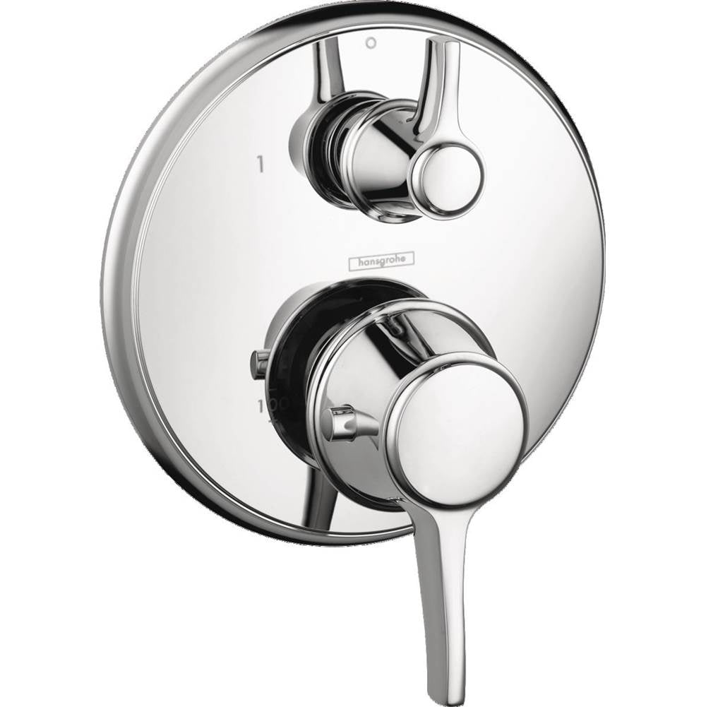 Hansgrohe - Ecostat Classic Thermostatic Trim with Volume Control, Round in Polished Nickel - Polished Nickel