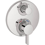 Hansgrohe - Ecostat S Thermostatic Trim with Volume Control and Diverter in Chrome - Chrome