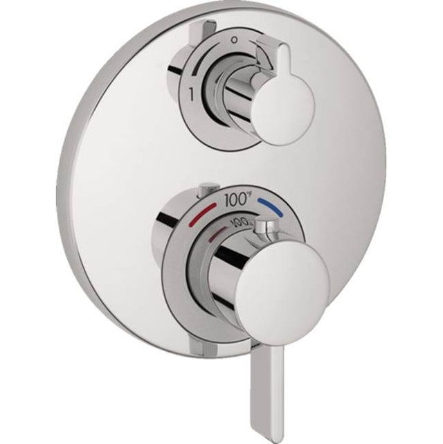 Hansgrohe - Ecostat S Thermostatic Trim with Volume Control and Diverter in Chrome - Chrome