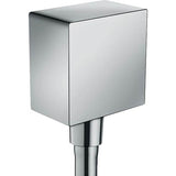 Hansgrohe - FixFit Wall Outlet Square with Check Valves in Chrome - Chrome